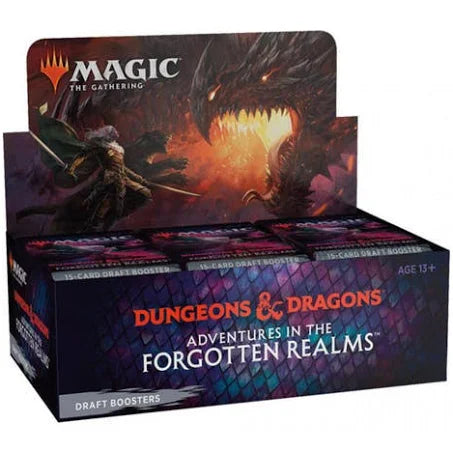 Magic the Gathering D&D Dungeons & Dragons Adventures in the Forgotten Realms Draft Boosters (36 Boosters Per Display)